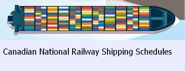 Canadian Railways shipping schedule